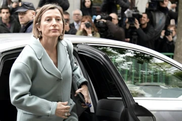 La présidente indépendantiste du Parlement régional de Catalogne Carme Forcadell, le 2 novembre 2017 à Madrid