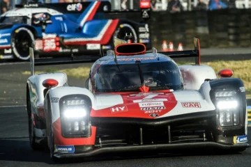 La Toyota N.8 pilotée par  Brendon Hartley, Sébastien Buemi et Ryo Hirakawa a été la plus rapide des essais, des 24h du Mans, le 9 juin 2022 