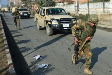 Des soldats afghans, le 13 janvier 2016 à Jalalabad