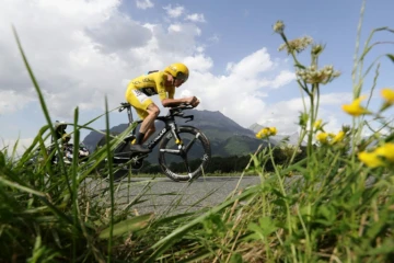 Le Britannique Chris Froome, vainqueur du Tour de France 2016, lors de la 18e étape de la Grande Boucle, entre Sallanches et Megève, le 21 juillet 2016