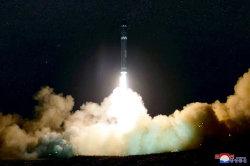 Lancement du missile nord-coréen Hwasong-15, le 29 novembre 2017