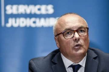 Le procureur de Nantes, Pierre Sennes lors d'une conférence de presse au tribunal de Nantes, le 06 juillet 2018