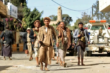 Des combattants Houthis dans les rues de Sanaa, le 4 décembre 2017
