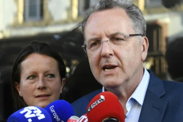 Richard Ferrand, le 18 juin 2017 à Châteaulin, lors du second tour des législatives
