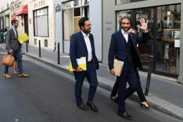 Le candidat à l'investiture LREM pour la mairie de Paris Cédric Villani au siège de LREM le 9 juillet 2019