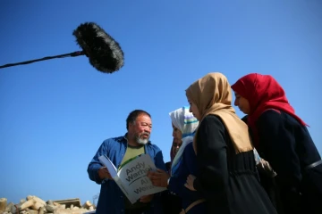 L'artiste dissident chinois Ai Weiwei, le 12 mai 2016 à Gaza