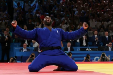 Teddy Riner à Paris le 2 août 2024 