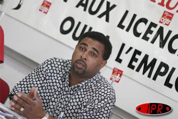 Mardi 15 mars 2005 -
Lors de la conférence de presse de la CGTR bâtiment