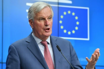 Le négociateur de l'UE pour le Brexit, Michel Barnier, le 19 mars à la Commission européenne à Bruxelles