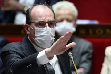 Le Premier ministre Jean Castex à l'Assemblée nationale, le 18 janvier 2022 à Paris