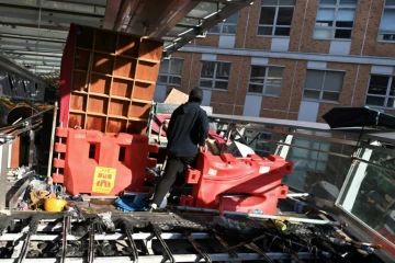 Un des derniers militants pro-démocratie occupant encore l'Université Polytechnique de Hong Kong, le 22 novembre 2019
