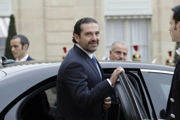 Le Premier ministre libanais Saad Hariri, après une rencontre à l'Élysée avec Emmanuel Macron, le 18 novembre 2017
