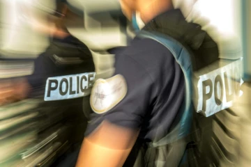 Des policiers à Calais, le 23 juin 2017