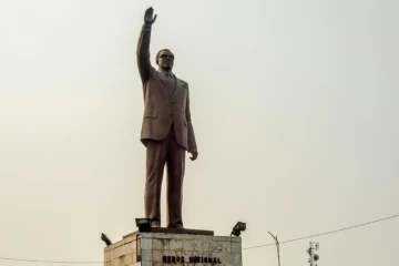 La statue du héros de l'indépendance congolaise Patrice Lumuba, le 25 juin 2020 à Kinshasa, en RDC