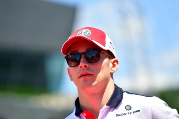 Le pilote Sauber Charles Leclerc dans le paddock du GP d'Autriche à Spielberg, le 1er juillet 2018 