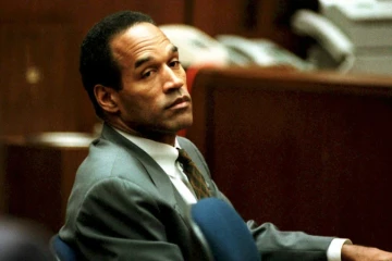 O.J. Simpson dans un tribunal de Los Angeles le 8 décembre 1994