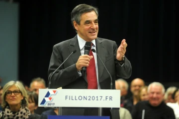 François Fillon lors d'une réunion électorale le 4 novembre 2016 à Saint-Brieuc