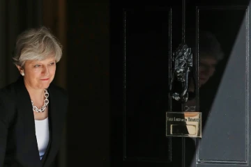 La Première ministre britannique Theresa May devant le 10 Downing Street, le 19 juin 2017 à Londres