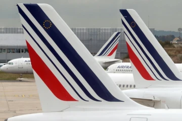 Des avions d'Air France le 10 ctobre 2013 sur le tarmas de l'aéroport Roissy Charles-de-Gaulle