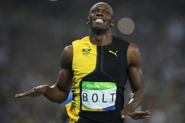 Usain Bolt médaillé d'or olympique à Rio, le 14 août 2016