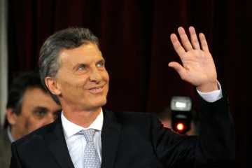 Mauricio Macri sur le point de prêter serment comme président de l'Argentine, le 10 décembre 2015 à Buenos Aires