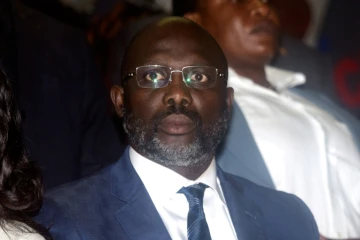 George Weah, nouveau président du Libéria et ancienne gloire du football, à Monrovia, le 29 décembre 2017
