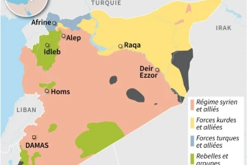 Syrie: contrôle des territoires