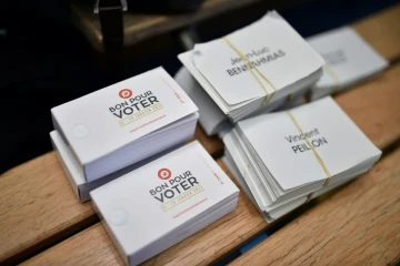 Bulletins de vote pour la primaire élargie organisée par le PS, à Nantes, le 22 janvier 2017