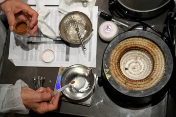 Fabrication de cosmétiques "maison" à Paris, le 17 novembre 2017