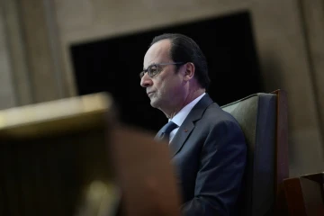 Le président français François Hollande à Paris, le 28 octobre 2016