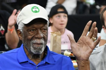 Bill Russell lors d'un match de basket-ball à Mandalay Bay à Las Vegas, le 21 juillet 2019 