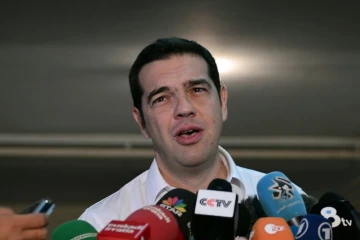 Alexis Tsipras le 20 septembre 2015 dans un bureau de vote à Athènes