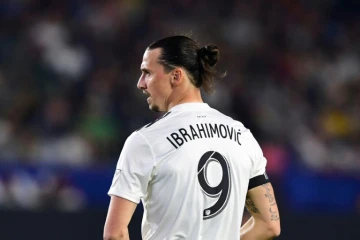 Zlatan Ibrahimovic sous les couleurs des Los Angeles Galaxy en Major League Soccer contre Atlanta United, le 21 avril 2018 à Carson en Californie