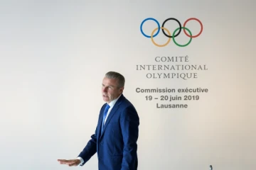 L'ex-athlète ukrainien Sergueï Bubka, délégué du CIO, assiste à une réunion du conseil exécutif de l'instance internationale, le 19 juin 2019 à Lausanne