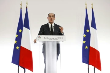 Le Premier ministre Jean Castex lors d'une conférence de presse, le 29 octobre 2020 à Paris
