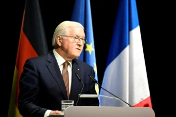 Le président de la République allemande Frank-Walter Steinmeier, le 3 juillet 2023 à Ludwigsburg, dans le sud de l'Allemagne