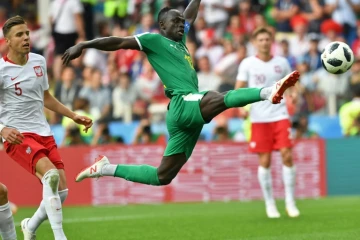 L'attaquant sénégalais Sadio Mané face à la Pologne lors du Mondial, le 19 juin 2018 à Moscou