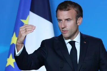 Emmanuel Macron lors d'une conférence de presse à l'issue d'une réunion du Conseil européen, le 22 octobre 2021 à Bruxelles