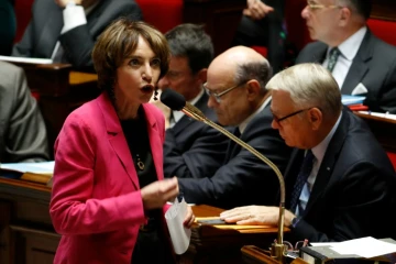 La ministre de la Santé et des Affaires sociales, Marisol Touraine, lors des questions au gouvernement le 11 octobre 2016 à l'Assemblée nationale à Paris