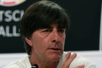 Le sélectionneur de l'équipe d'Allemagne Joachim Löw en conférence de presse à Evian, le 28 juin 2016