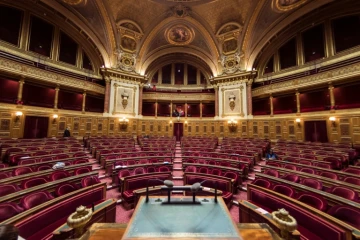 L'hémicycle du Sénat, à Paris, le 17 novembre 2016 