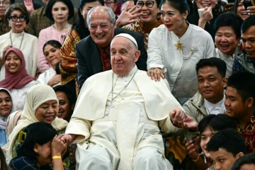 Le pape François rencontre des jeunes à Jakarta, le 4 septembre 2024