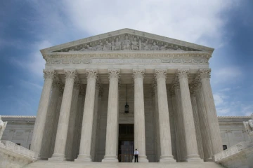 Vue de la Cour suprême américaine à Washington le 15 juin 2017 
