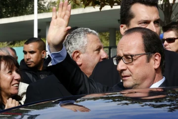 Le président français Francois Hollande à Marseille le 8 octobre 2015