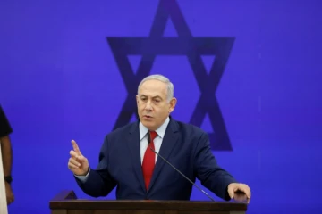 Le Premier ministre israélien Benjamin Netanyahu lors d'une déclaration à Ramat Gan, près de Tel-Aviv, le 10 septembre 2019