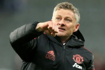 L'entraîneur de Manchester United Ole  Gunnar Solsjkaer lors du match à Newcastle, le 2 janvier 2019  