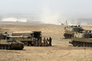 Les forces irakiennes au sud de Mossoul le 23 octobre 2016