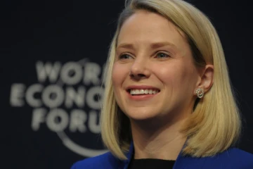 La patronne Yahoo! Marissa Mayer, le 22 janvier 2014 à Davos  