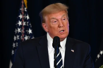 Le président Trump lors d'une conférence presse à Bedminster (New Jersey), le 7 août 2020