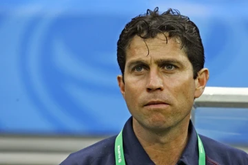 Frank Farina, alors entraîneur de l'Australie, le 21 juin 2005 à Leipzig, contre la Tunisie en Coupe des confédérations